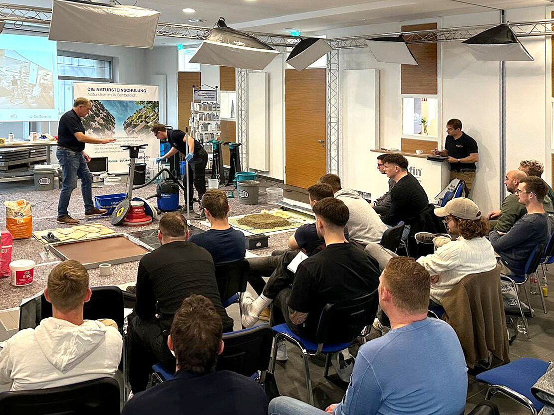 [Translate to Deutsch - CH:] Lithofin Schulung Steinbeisschule