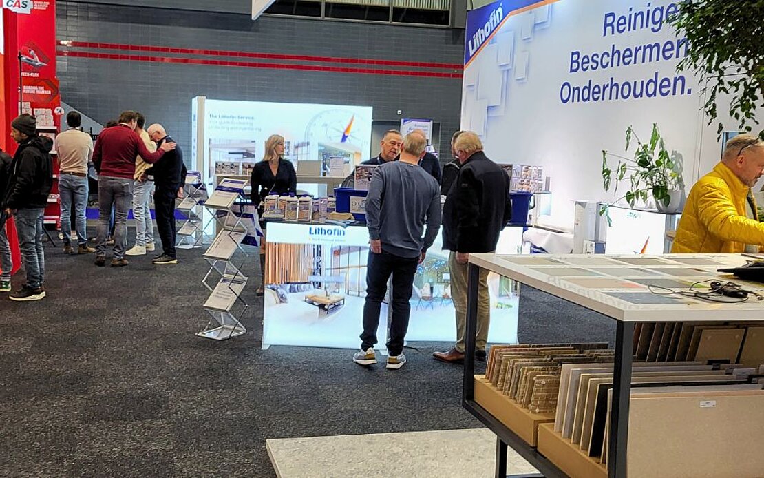 [Translate to Nederlands - BE:] Lithofin Stand auf der Bouwbeurs-Messe 2025